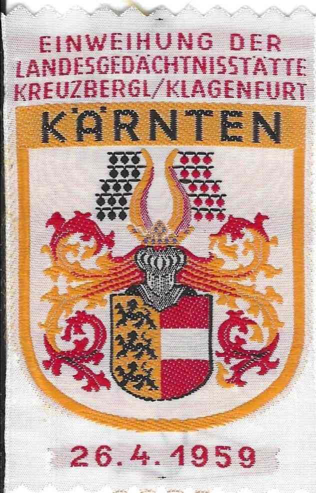 gesticktes Kärntner-Wappen 1959